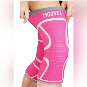Modvel Pink Knee Compression Sleeves